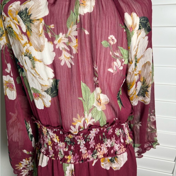 Fig & flower Floral marron Maxi Dress size L - Picture 7 of 16